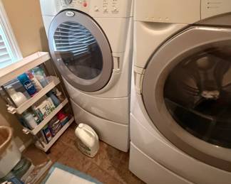 Washer and Dryer on pedestals