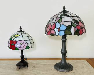 Tiffany Style Stained Glass Table Lamps
