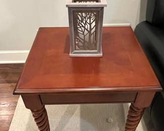 One of two matching end/accent tables.