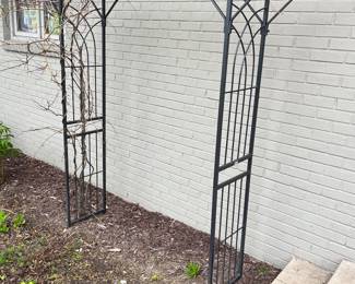 Metal trellis.