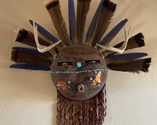 Large Kachina wall decor by artist Jane Boggs-35x32