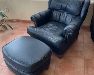 North Hickory Furniture Company-38x33 & ottoman-27x21x15