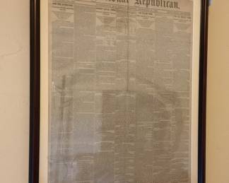 The National Republican news paper double sided