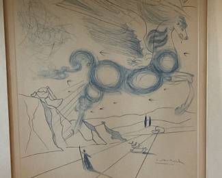 “Pegasus in Flight” -Salvador Dali- 15x18