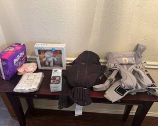 Unused or lightly used baby items