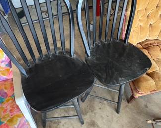 Bar stools. They swivel