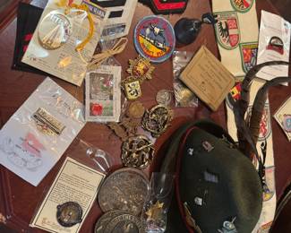 Medals and pieces from around the world