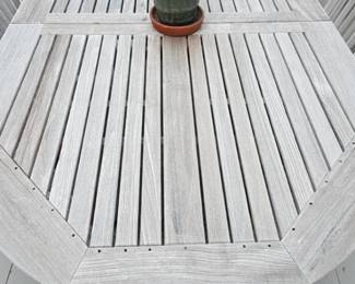 Teak Outdoor Dining Set with 6 Chairs