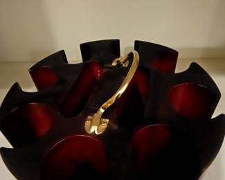 Vintage Rotating Poker Chip Carousel Holder