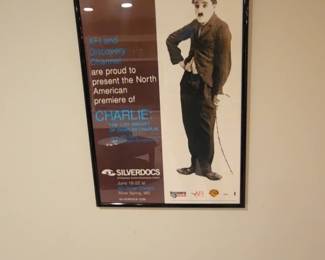 Framed AFI Silverdocs Charlie: The Life and Art of Charles Chaplin Premiere Poster