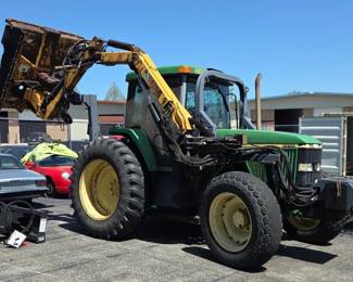 2003 John Deere Model 7210 Tractor With Machete Boom Mower, Hours Showing 4041 