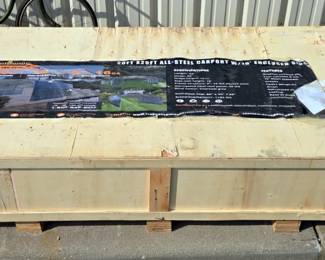 2025 Landhonor LHR-CP2020F 20 x 20Ft All-Steel Carport, Unused 