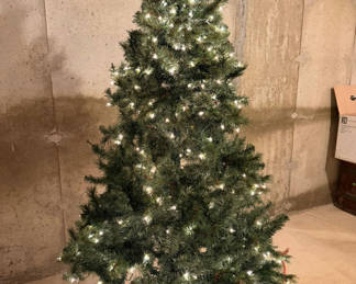 Lot 62: 6.5' pre-lit Christmas Tree