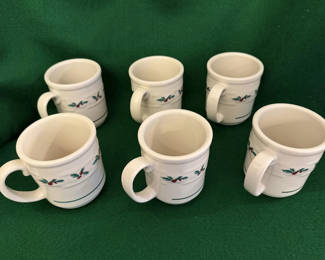 Lot 2: 6-Longaberger  mugs