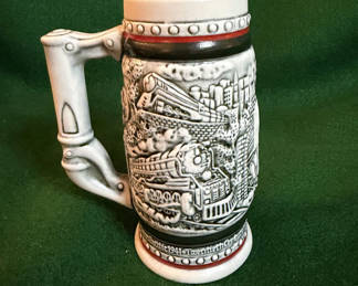 Lot 34: 1985 Avon Railroad Beer Stein