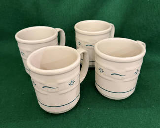 Lot 23: 4-Longaberger mugs