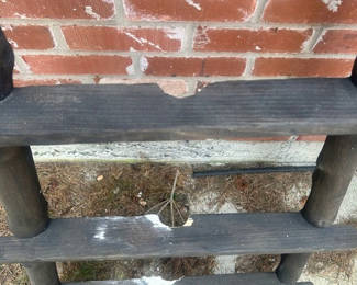 Lot 87: Black wood blanket ladder