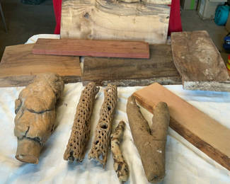 Lot 54: Collection Of Hard And Drift Wood For Art Projects
