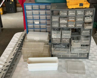 Lot 36: Hardware storage cabinets and organizers