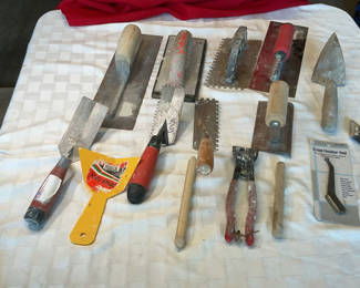 Lot 62: Assorted Hand Tools and Tile Tools