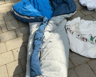 Lot 50: Sleeping bags with REI branding