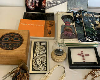Lot 22: Indigenous Art, jewelry, And Books