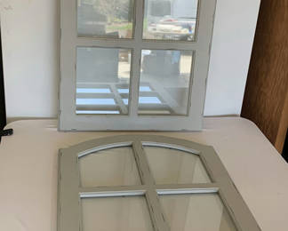 Lot 14: Pair Of Decorative Window Panels Picture frames