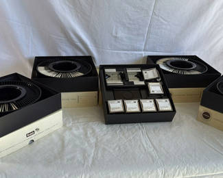 Lot 92: Kodak Carousel slide trays and Pana-Vue 2 slide viewer