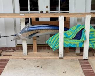 Sailfish still inside original crate