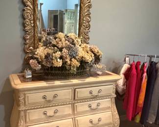 Dresser and mirror