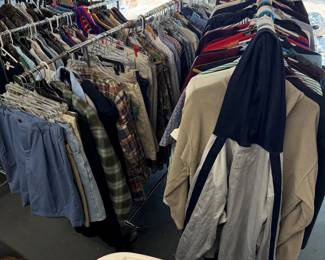 Closer look at the men's clothing