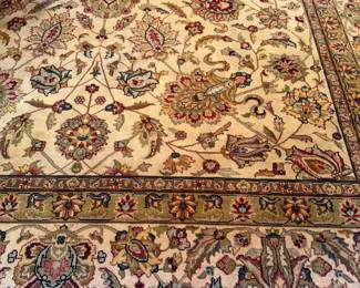 Closer look at large rug