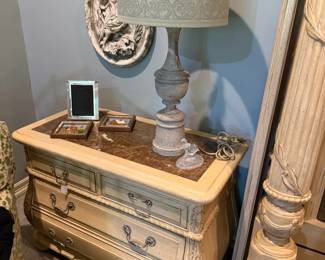 One of the side tables