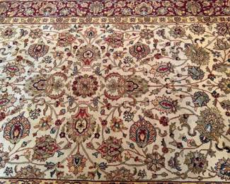 Close look at one of the amazing rugs