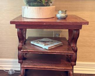 One of 2 side tables