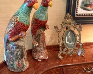 Vintage Mottahedeh Parrots
