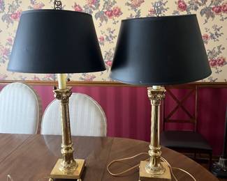 vintage brass lamps