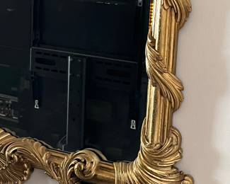 vintage large gilt mirror