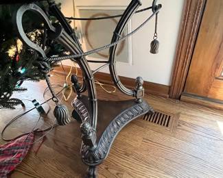 metal side table