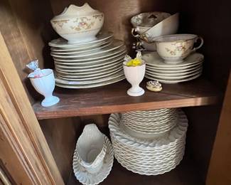 Meito Japan hand painted china sey