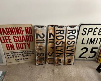 vintage road signs