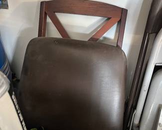 padded folding chairs (4)