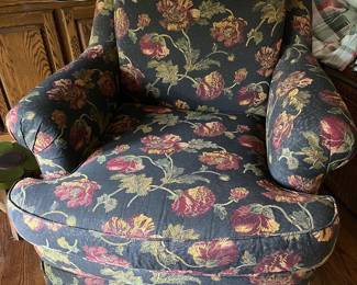 upholstered club chair