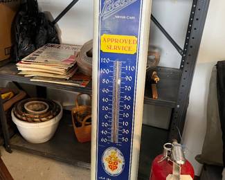 vintage Packard thermometer sign