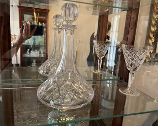 waterford crystal ships decanter