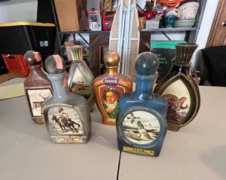 vintage Beam decanters