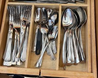 stainless flatware