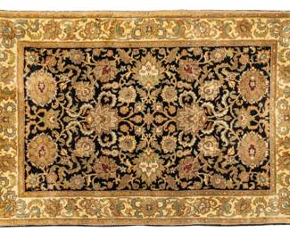 Lot 1288 Indo Mahal Hand Woven Wool Oriental Rug 1990-2000, W 4' L 5' 11"