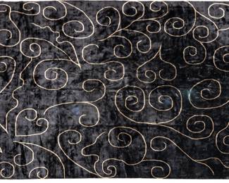 Lot 1262 Tibetan Hand Woven Wool and Silk Oriental Area Rug, Ca. 1980-90, W 11' 11" L 9' 8"