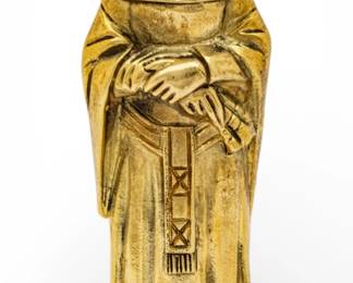 Lot 72 18k Yellow Gold Statue of Queen H 3.5" W 1.25" 88.25 g 1 PC